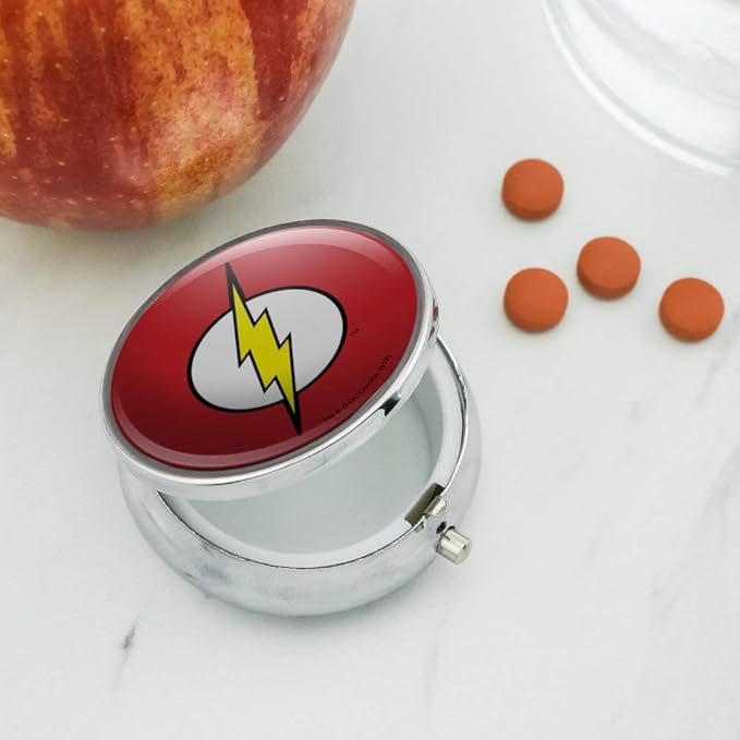 The Flash Lightning Bolt Logo Pill Case Trinket Gift Box
