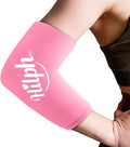Hilph Elbow Ice Sleeve Arm Ice Packs for Injuries Reusable, Flexible Gel Cold Compression Sleeve for Tennis Elbow, Golfers, Tendinitis Pain Relief, Ideal Gift for Women, Girls, Medium, Pink
