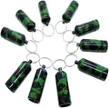 Artkingdome Set of 10 Metal Pill Box Cartridge Aluminum Alloy Cans Earplugs Outdoor Medicine Organizer Small First Aid Holder Pill Container Bottle Camouflage Keychain