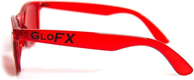GloFX Red Color Therapy Glasses Glasses - Supports Feelings of Strength Power and Confidence