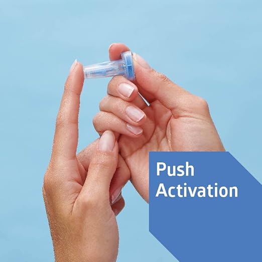 Medline Sterile Safety Lancets, Push-Button Activation, Blood Glucose Testing, Controlled Penetration, 28G x 1.6 mm, 100 Count