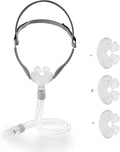 Nasal Pillow Universal Replacement Kit, Easy to Connecting Your Machine，Nasal Msk with S,M,L Size Nose Pillow Adapter, Frame Cushion, Elbow/Swivel,HeadHear,Strap and Hose