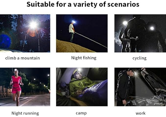 Safety Glasses with Lights LED - Rechargeable Work Glasses with Motion Sensor, Headlamp Glasses for Men Women, Hands-Free Light up Glasses for Running Camping Mechanic(Yellow)