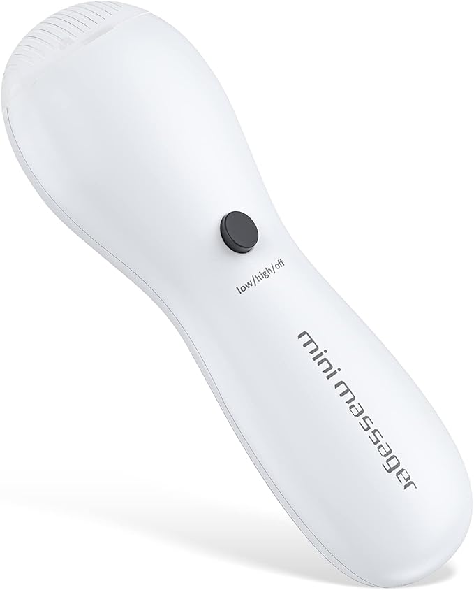 Uniclife Mini Penguin Massager Portable Handheld White Vibrator Wand for Face Neck Shoulder Back Arm Leg Relief and Recovery, Battery Operated (Not Included)