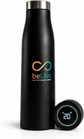 BeLive Smart Water Bottle, Black, Digital Hydration Tracking, Live Without Limits Collection