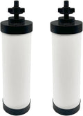 【Upgraded】Virego Ceramic Filter Silver Infused, Replacement for BB9-2 Water Filter, Repeatable Cleaning Filters Compatible with Berkey Gravity Filtration System, Certified by NSF/ANSI 42 (Pack of 2)