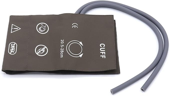 Dual Tubes Blood Pressure PU Cuff for Small Adult 20.5-28 cm, Upgraded Size Replacement Reusable NIBP Cuff with Inner TPU Airbag, No BP Connector