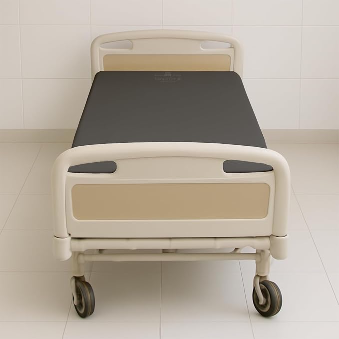 6 Pack Fitted Hospital Bed Sheets - Soft Microfiber Hospital Fitted Sheet - Hospital Bed Fitted Sheets (Dark Grey, 36" x 84" x 12")