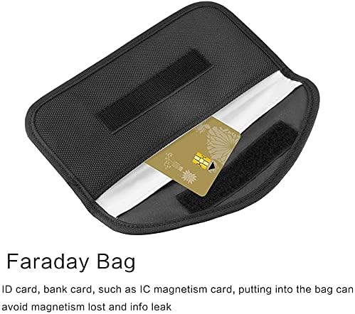 ONEVER 2 Pack Faraday Bags for Car Keys and Cell Phone, Signal Blocking Key Pouch Wallet, Anti-Tracking Anti Theft Car Protection, Cell Phone Signal Jammer WiFi/GSM/LTE/NFC/RFID, GPS Blocker Bag