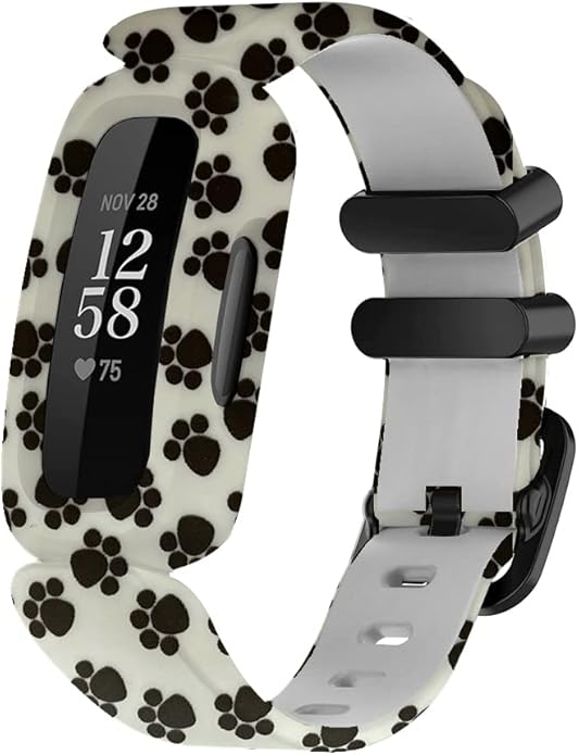 FitTurn Cute Pattern bands Compatible with Fitbit Ace 3 Activity Tracker, Replacement Adjustable Silicone Sport Strap Wristbands Accessories for Ace 3 Tracker