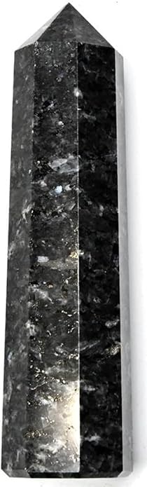 WholesaleGemShop 3 Inch Gemstones Obelisk Tower Jumbo Facet Aura Rock Crystal Natural Polished Earth Wand Spirit
