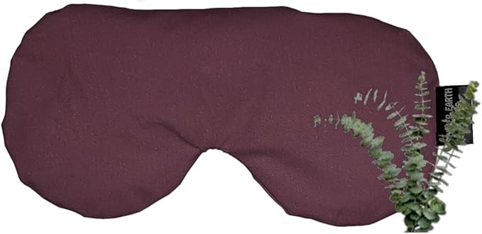 Mother Earth Pillows Sinus Flax Pillow for Natural Relief (Eggplant - Breathe Herbal Blend)
