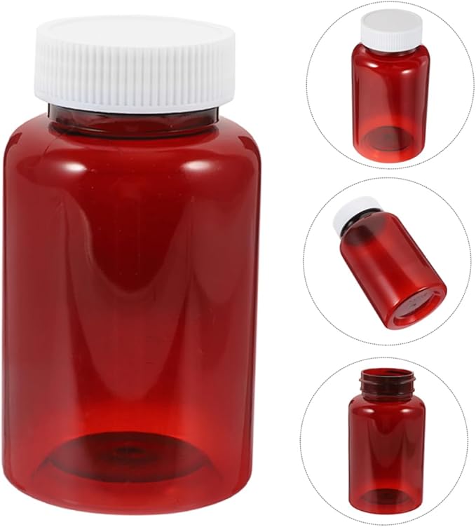 16Pcs Empty Pill Bottles with Caps Travel Friendly Medicine Storage Containers for Organizing Pills and Medications Ideal for Home the Go Use