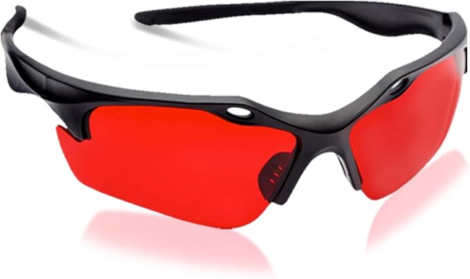 Sleep Savior Sport Red Lens Night Glasses - Light Blocking Glasses for Better Sleep - Eliminate Eye Strain