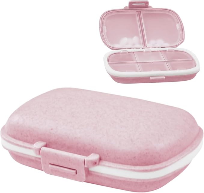 Personal Pill Organizers Pink, Rosado