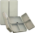EZY DOSE Bi-Foldable Magnetic Pill Case, Medicine Planner, Vitamin Organizer Box, Snap-Shut for Security, Durable and Easy to Use, 7 Individual Compartments with Various Sizes, Travel-Friendly, Gray