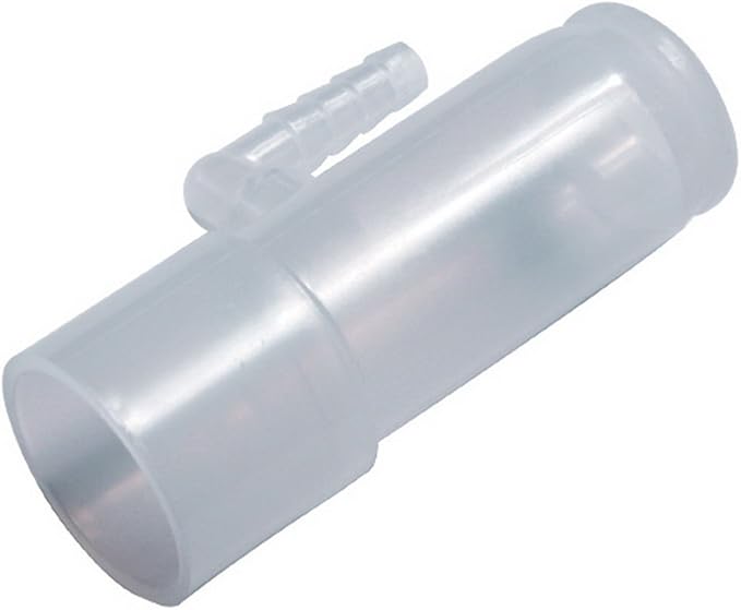 Healthy LABS Oxygen Adapter Enrichment Port Lot of Two (2) Connector fits CPAP Tubing Hose Model: 1642