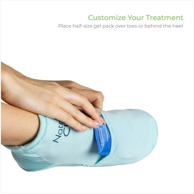 NatraCure Cold Therapy Socks and Mitts Bundle - Size: S/M