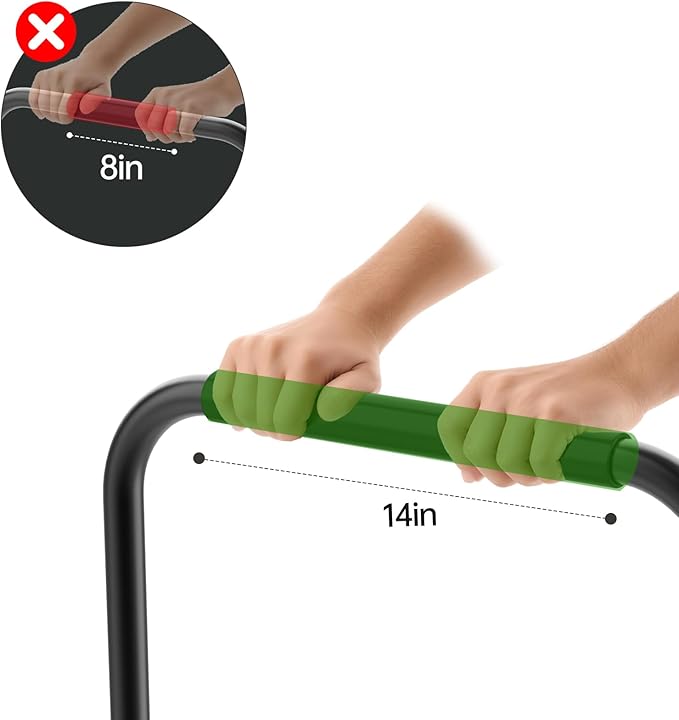 Handle Bar for Walking Pad Only, with Phone Holder, Suitable for Models 20+ Walking Pad, 19.7in Wide, Adjustable Handrail Height (Max 43.3in), Non-Slip Feet, Easy to Assemble, Stable Design, Black