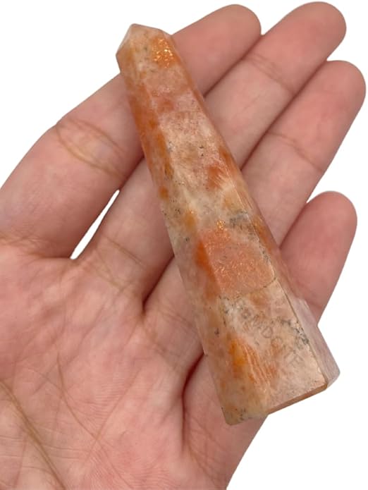 WholesaleGemShop 3 Inch Gemstones Obelisk Tower Jumbo Facet Aura Rock Crystal Natural Polished Earth Wand Spirit