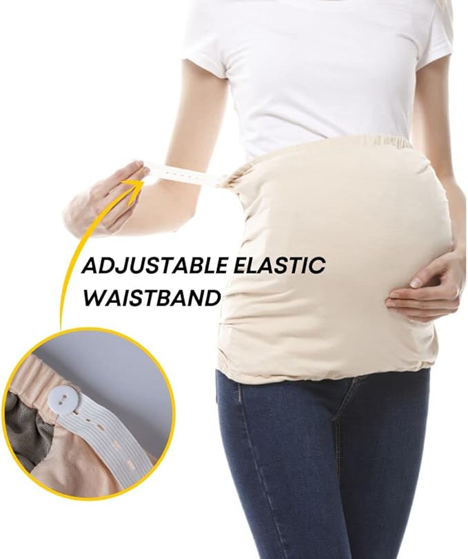 Radia Smart EMF Protective Pregnancy Belly Band, 5G Blocker Shielding Maternity Black