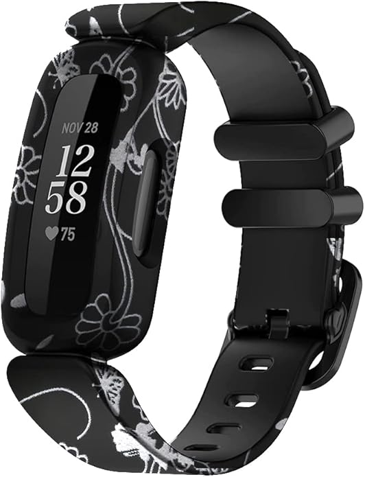 FitTurn Cute Pattern bands Compatible with Fitbit Ace 3 Activity Tracker, Replacement Adjustable Silicone Sport Strap Wristbands Accessories for Ace 3 Tracker