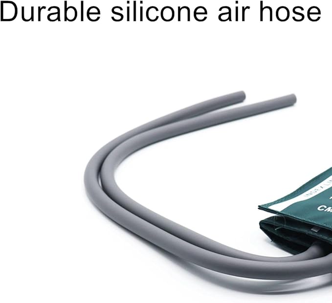Blood Pressure Cuff with Double Tubes for Adult Thigh 46-66 cm, Nylon Reusable Replacement NIBP Cuff for Extra Large Arm, No Connector