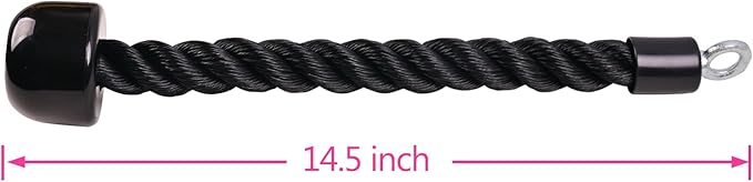 EnriQ Tricep Rope Pull Down,Heavy Duty Triceps Kit Easy to Grip & Non Slip Cable Attachment Ideal for Home Gym Face Pulls Tricep Push Down Rope System