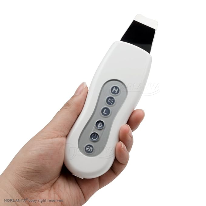 NORLANYA Skin Scrubber Spatula Blackhead Removal Skin Peeling Extractor Pores Cleanser Facial Scrubber - Gentle Hydro-Exfoliation - Cordless