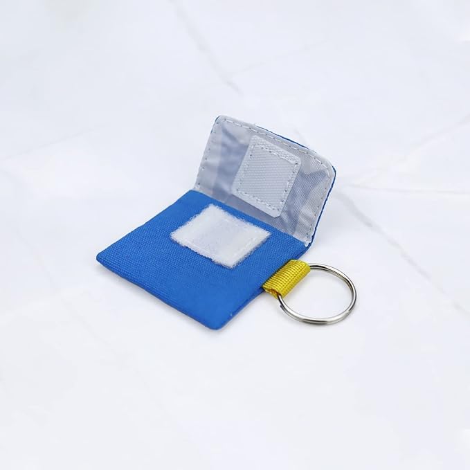 3 Pack Keychain Pill Holder Mini Waterproof Pill Container Organizer Travel Portable Small Pill Pouch Bag for Outdoor Camping Traveling