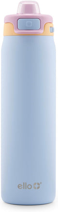 Ello Pop & Fill Insulated Stainless Steel Water Bottle with Quick Fill Lid, Leakproof Locking, Sip or Chug Spout, BPA-Free, Double Wall Vacuum Insulated for Sports, Travel & School- 22oz / 32oz / 40oz