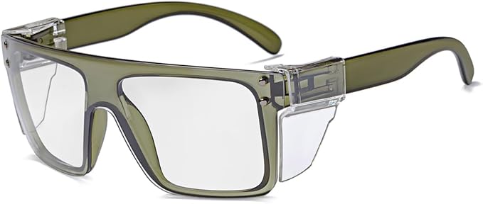 Photochromic Anti Bluelight UV400 Auto-Darkening Clear to Smoke Lens Transitional ANSI Z87.1 Safety SunglassesGlasses
