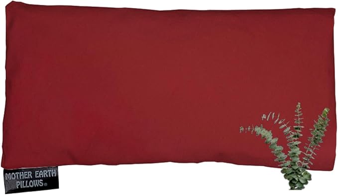 Mother Earth Pillows Therapeutic Eye Pillow (Wine - Breathe Herbal Blend)