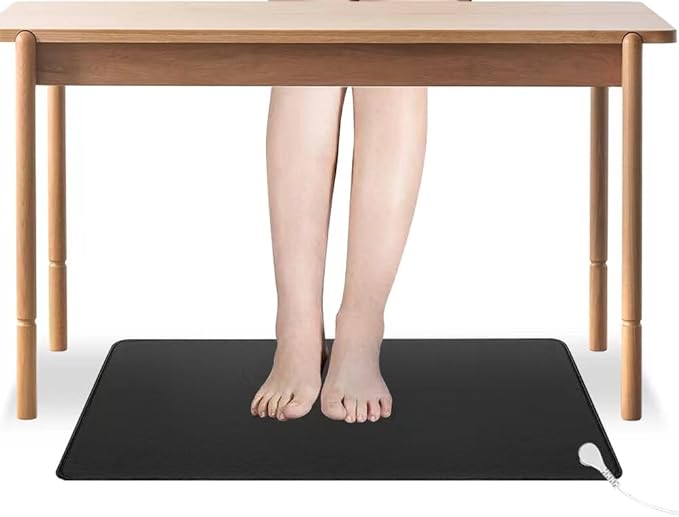 Grounding mat kit (2 Packs) -2 grounding Pads (11.8 x 23.6 "), 2 Straight Ropes (15 feet), and 2 grounding Wrists - Improves Sleep Quality and relieves Pain