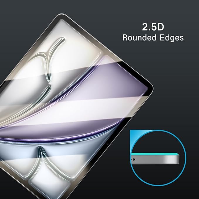 PERFECTSIGHT Anti Blue Light Screen Protector Compatible with iPad Air 13 Inch M3/M2 (7th/6th Generation, 2025/2024), Eye Protection Blue Light Filter, 1 Pack Anti Fingerprint Tempered Glass