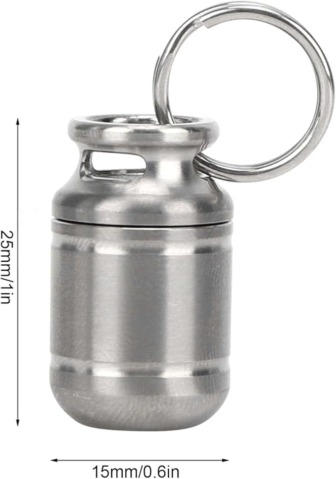 Box Case Alloy Box Case Keychain Holder Container Bottle (s)