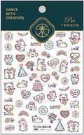 Small Cute Sticker 3D Relief Design Decals for iPhone 17 PRO / 17 PROMAX Cell Phone Camera Screen Lens,for NintendSwitch Game Handle Controllers，Scrapbooking Laptop Diary Planner Collage DIY (TS-1233)