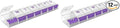 EZY DOSE Weekly (7-Day) Push Button Pill Organizer and Planner, Arthritis Friendly, X-Large, Clear Lids, Purple (67571PAMT) (Pack of 2)