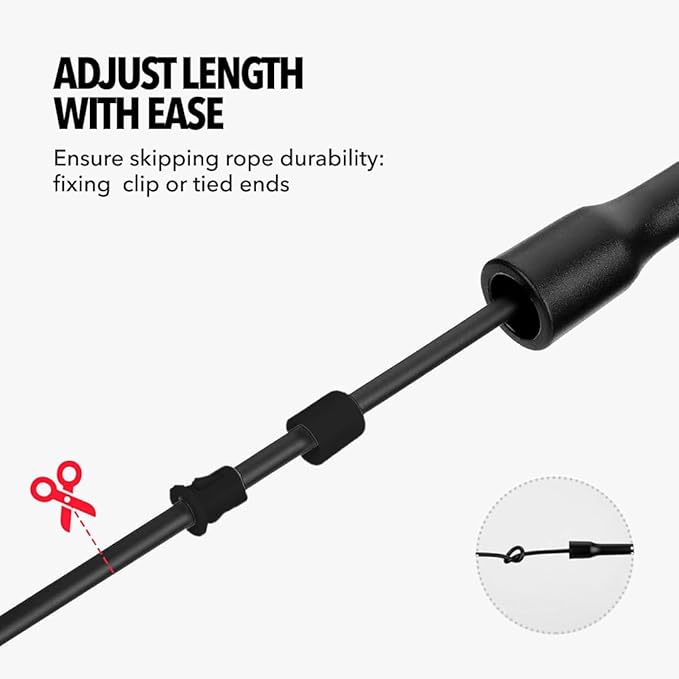 Boldfit Skipping Rope for Men and Women Jumping Rope With Adjustable Height Speed Skipping Rope for Exercise, Gym, Sports Fitness Adjustable Jump Rope-Pencil