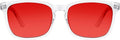 TIJN Blue Light Blocking Glasses for Women Men Clear Frame Square Nerd Eyeglasses Anti Blue Ray Computer Screen Glasses