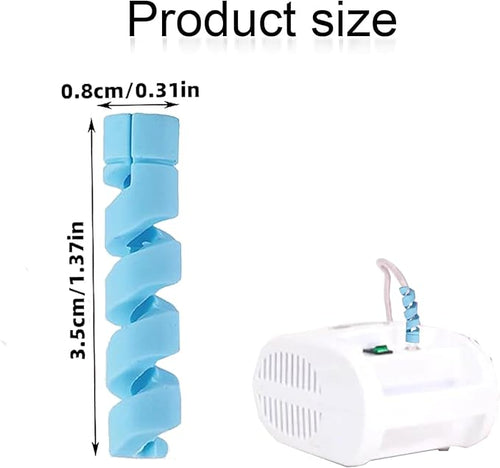 10 Pack Oxygen Tube Support Crimp Straightener for Portable Oxygen Concentrator Oxygen Tank Oxygen Hose Nasal Cannula Oxygen Tubing Accessories Blue