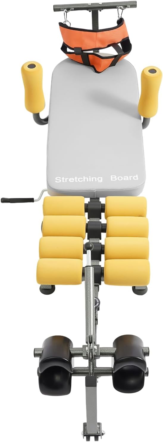 Lumbar Stretch Tool Traction Table, Portable Cervical Lumber Spine Stretcher Bed, Corrects Bent or Deformed Vertebrae,Full Body Traction & Stretch Decompression Bench/Table Machine, Relieve Neck Pain