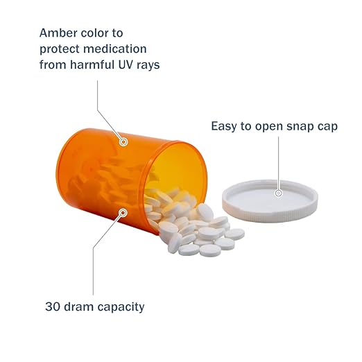 EZY DOSE Pill, Medicine, Vitamin Container & Vial | 30 Dram Storage | Child-Resistant Cap | Case of 140,30445