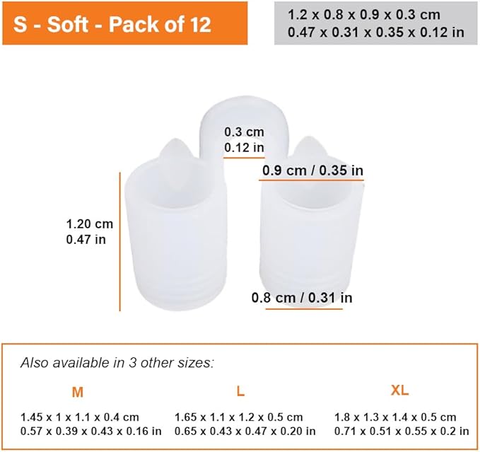 Nose Vent Sinus Relief (Pack of 12 Small Size) Soft Vents - A Simple Solution for Nasal Snorers - Reusable Snoring Device to Enjoy a Peaceful Night's Sleep - by Mobi Lock