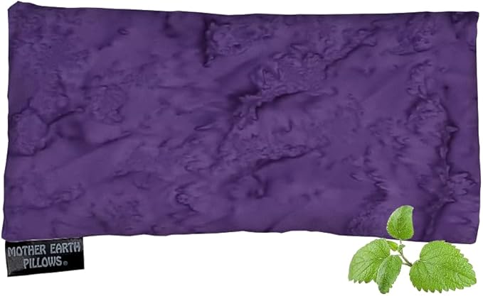 Mother Earth Pillows Therapeutic Eye Pillow (Purple Print - Relieve Herbal Blend)