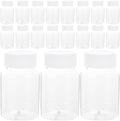 Kichvoe 40 Pack Portable Clear Plastic Dispensing Bottles 3.14X1.77 Inch Small Pill Organizers Travel Medicine Containers for Camping Hiking Outdoor Use