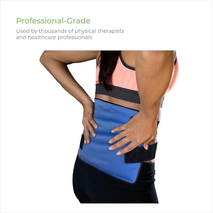 FlexiKold Standard, Half Size and Neck with Straps Gel Ice Cold Packs with Straps - Sizes: Large, Small, and Neck