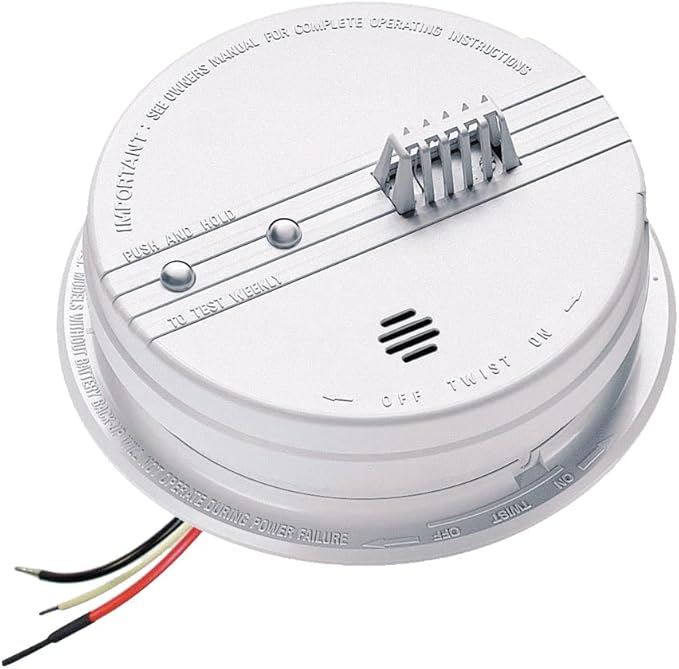 Kidde Heat Detector, Hardwired with Battery Backup & 2 LEDs, Interconnect Capability, Ideal for Garages