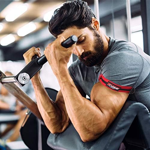 Occlusion Bands,4 Pack (2 Bicep Bands,2 Leg Bands), Comfortable Elastic Bands for Blood Flow Restriction Training and Fast Muscle Growth Without Lifting Heavy Weights