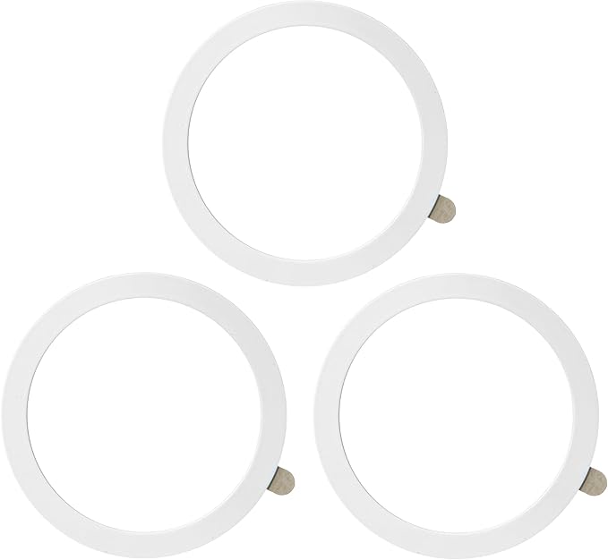 TENOC Universal Metal Ring Sticker for Magnetic Charger Compatible with iPhone/Samsung/Android All Cellphones, Magnetic Mount/Phone Holder Conversion Accessories, 3Pcs, White